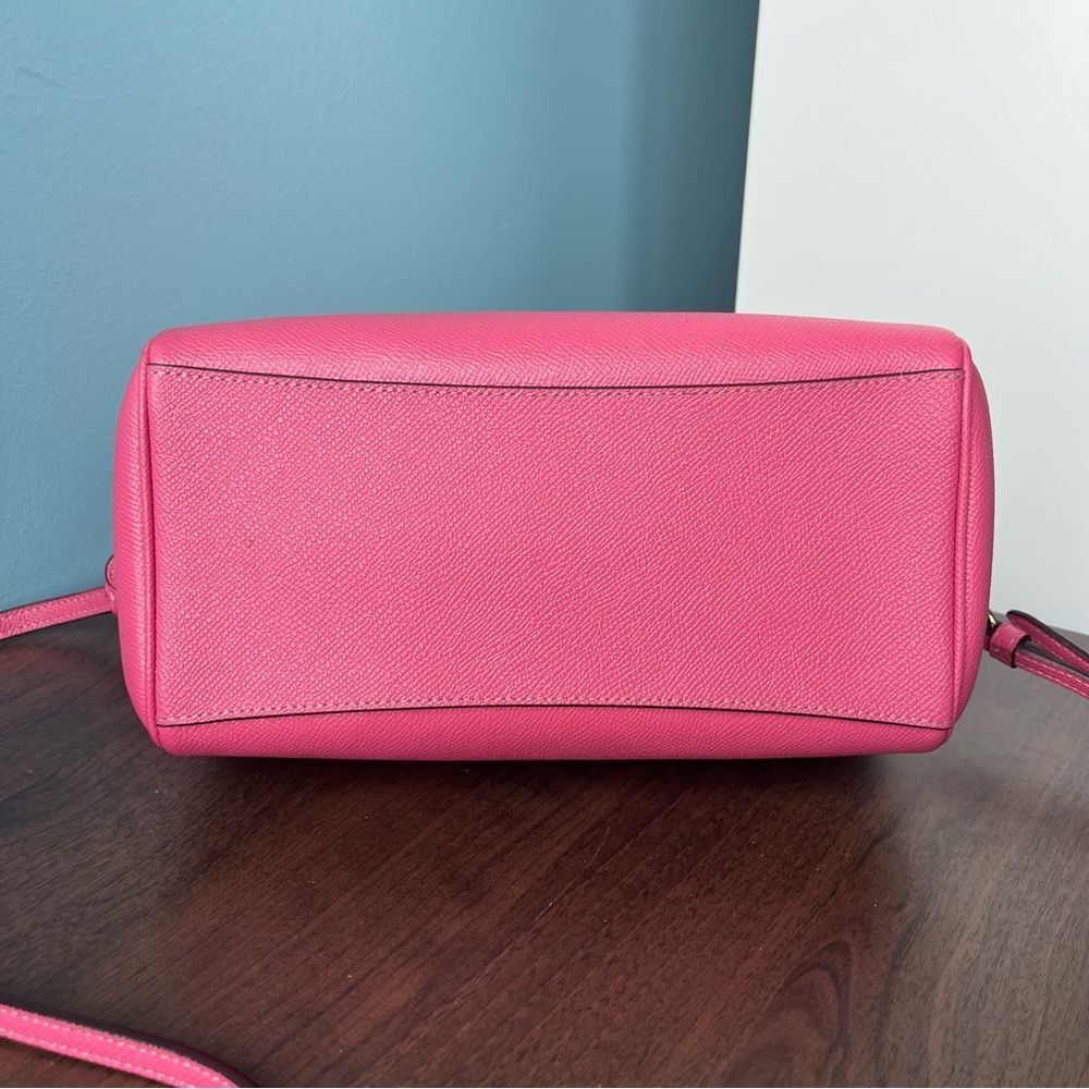 COACH Hot Pink Rowan Bennet Satchel Boston Bag Tote Crossbody Handbag - Picture 10 of 13